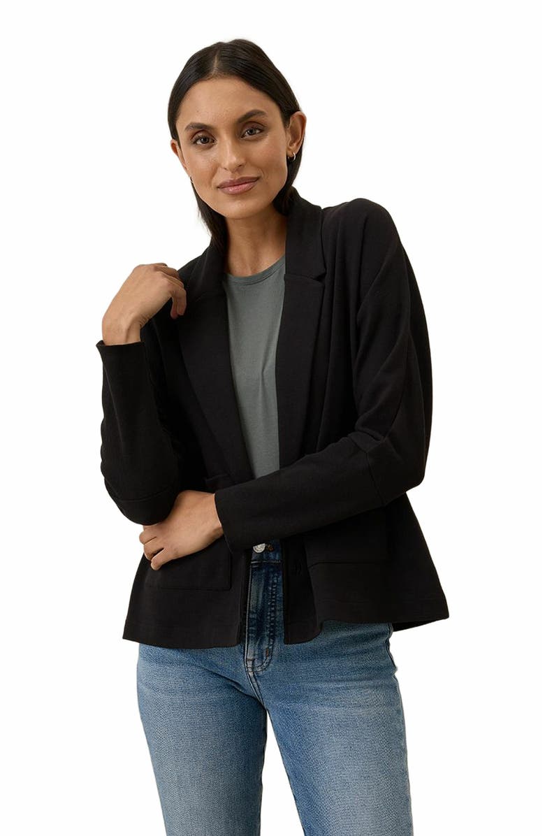 Pact Organic Cotton Airplane Relaxed Blazer, Alternate, color, 