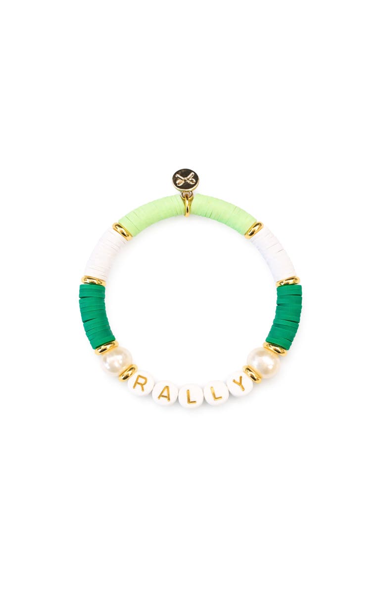 Bits & Bows Rally Women's Bracelet, Main, color, Green/White