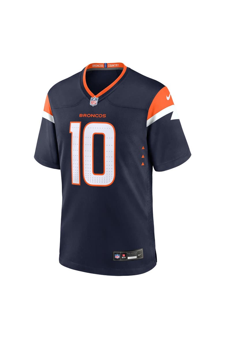 Men's Nike Bo Nix  Navy Denver Broncos Alternate Game Jersey, Alternate, color, Navy