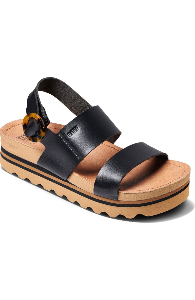 Reef Water Vista Hi Sandal, Main, color, Black/ Tan