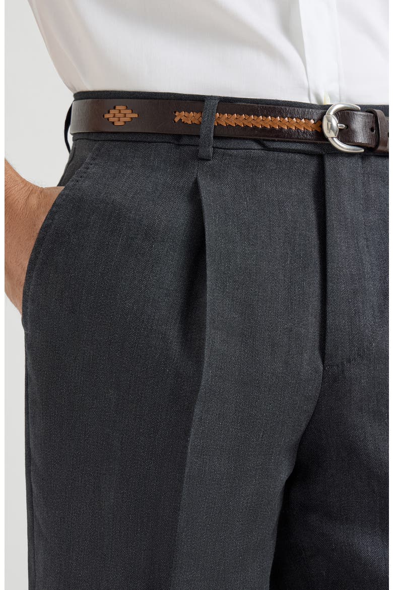 Chevron trousers, Alternate, color, Anthracite