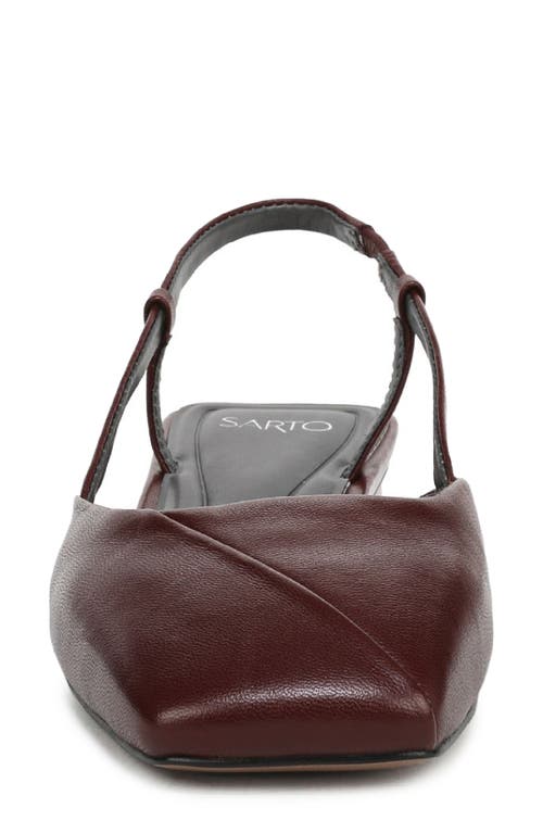 Sarto By Franco Sarto Telica Slingback Flat In Burgundy