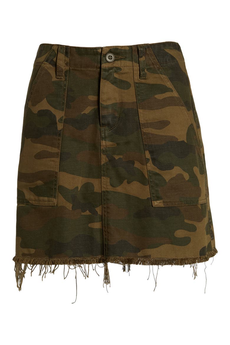 Camouflage Miniskirt, Alternate, color, CHAIN OF COMMAND