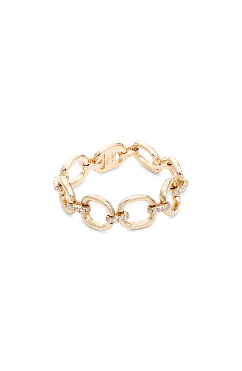 EF Collection Diamond Chain Link Ring, Main, color, 
