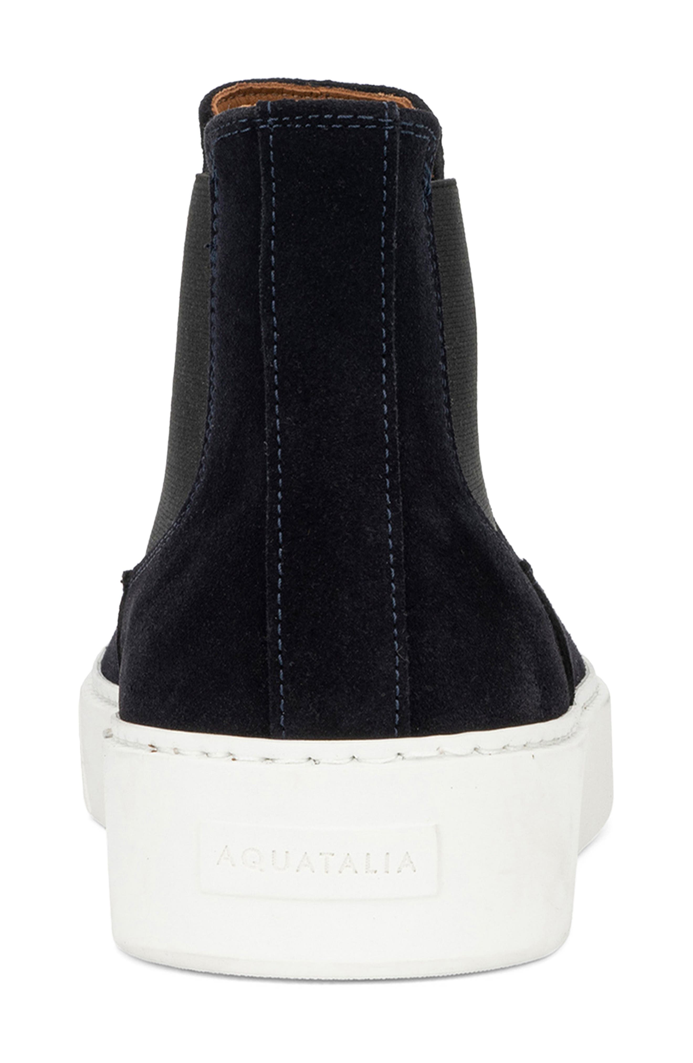 Aquatalia Demario Chelsea Sneaker, Alternate, color, Dark Blue