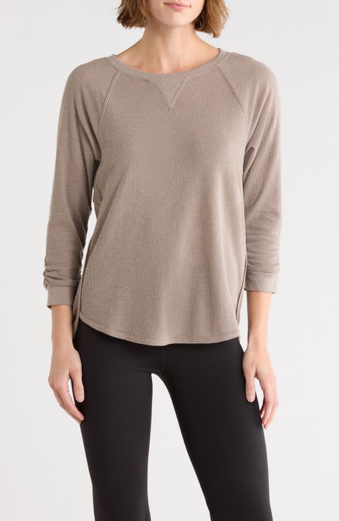 Slub Waffle High-Low T-Shirt