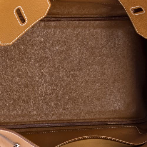 Pre-owned Hermes  Hermes Birkin Handbag Brown Togo With Palladium Hardware 35 In Brown