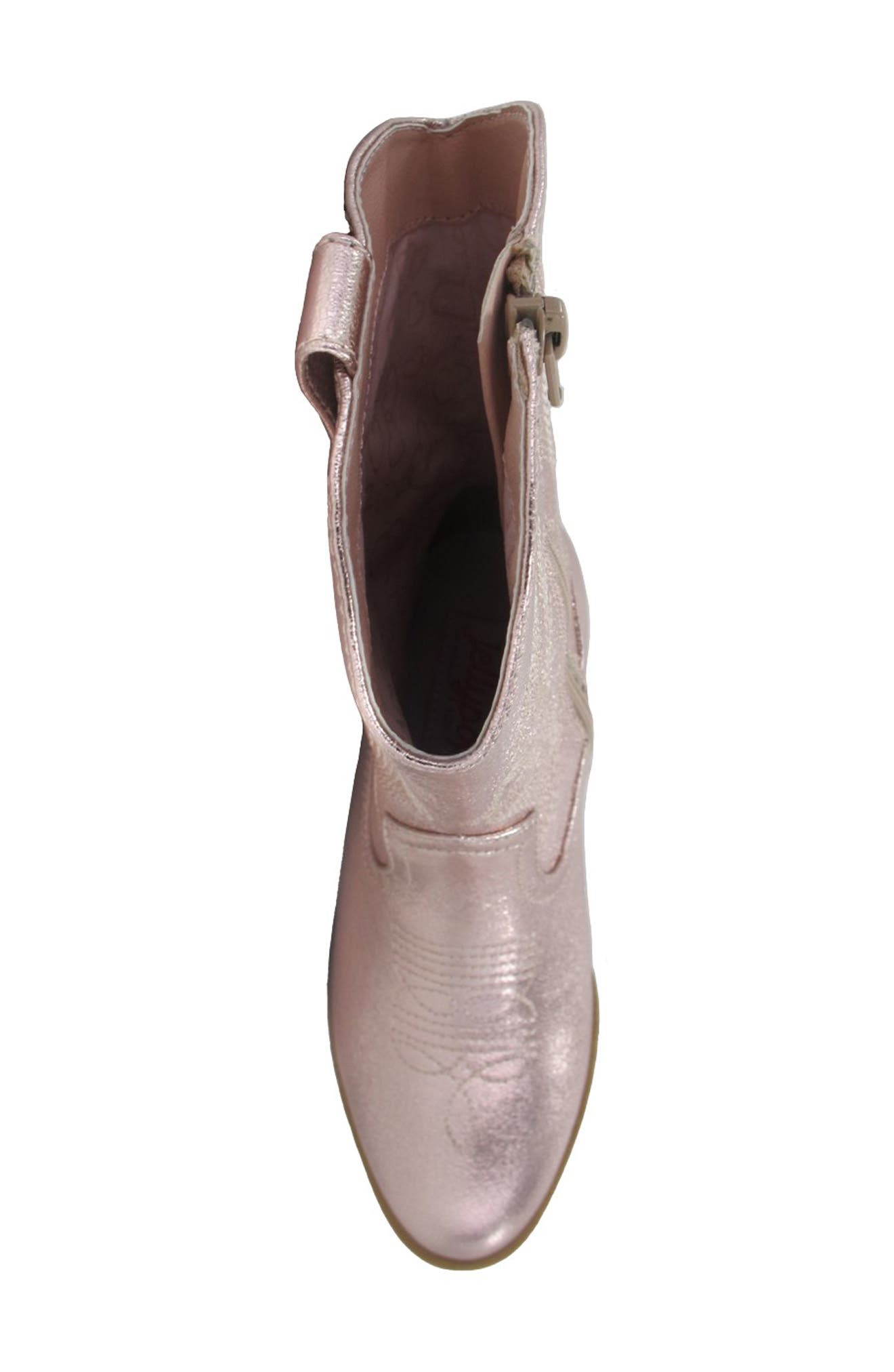 JELLYPOP Kids' Howdy Western Boot, Alternate, color, Light Pink