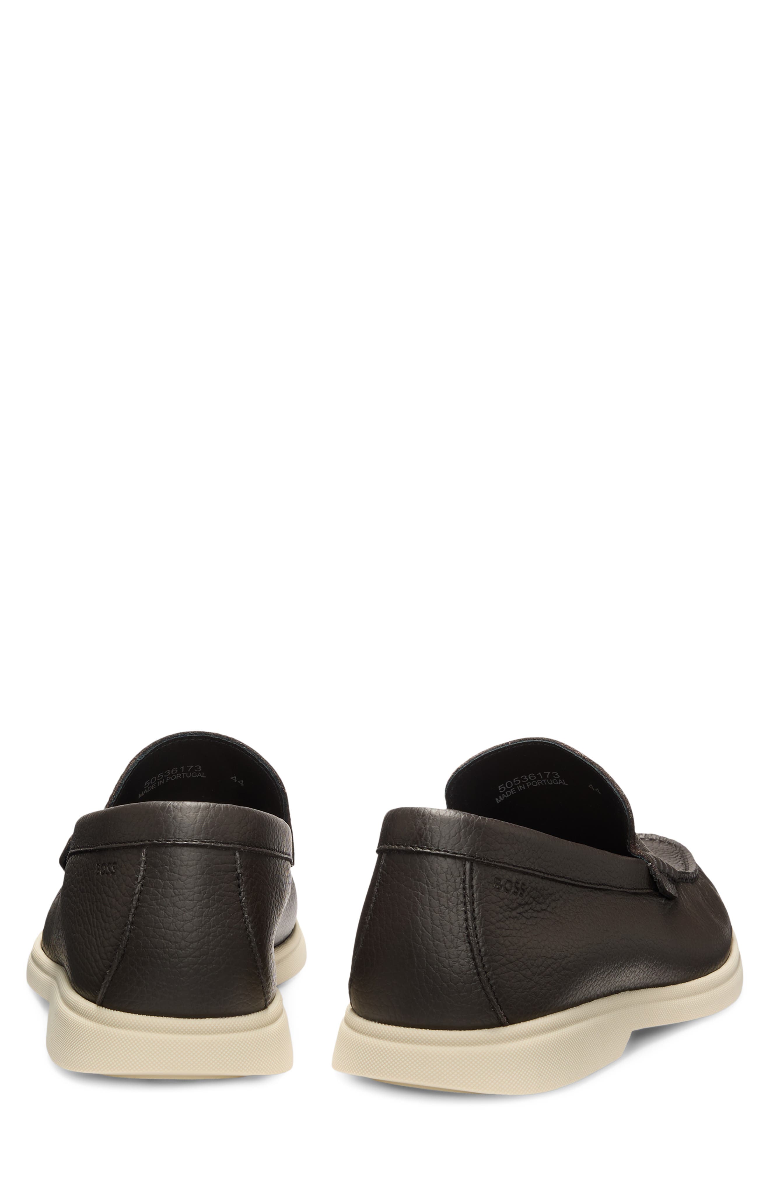 BOSS Sienne Moc Toe Slip-On Sneaker, Alternate, color, Dark Brown