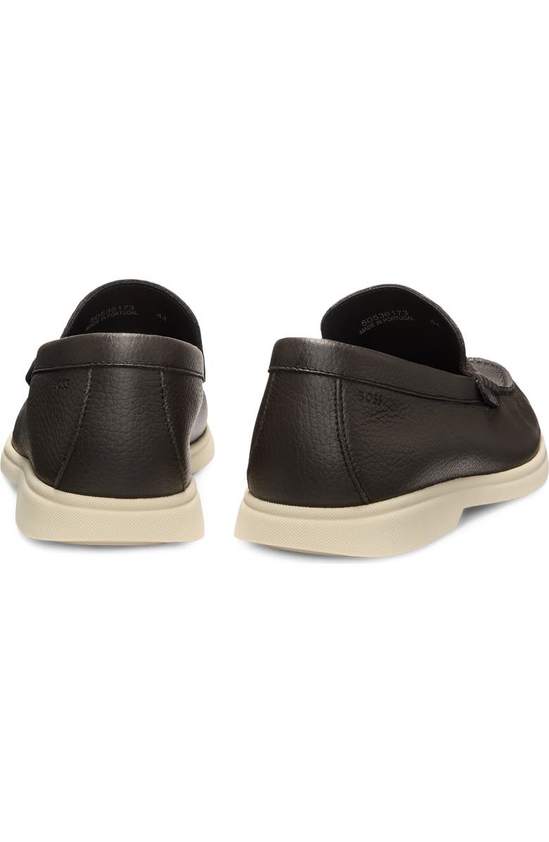 BOSS Sienne Moc Toe Slip-On Sneaker, Alternate, color, Dark Brown