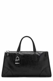MANGO Faux Leather Satchel