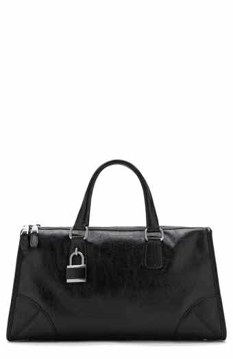MANGO Faux Leather Satchel