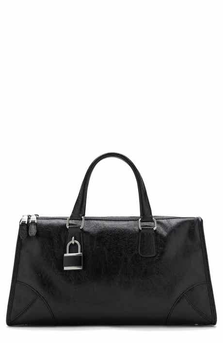 MANGO Faux Leather Satchel