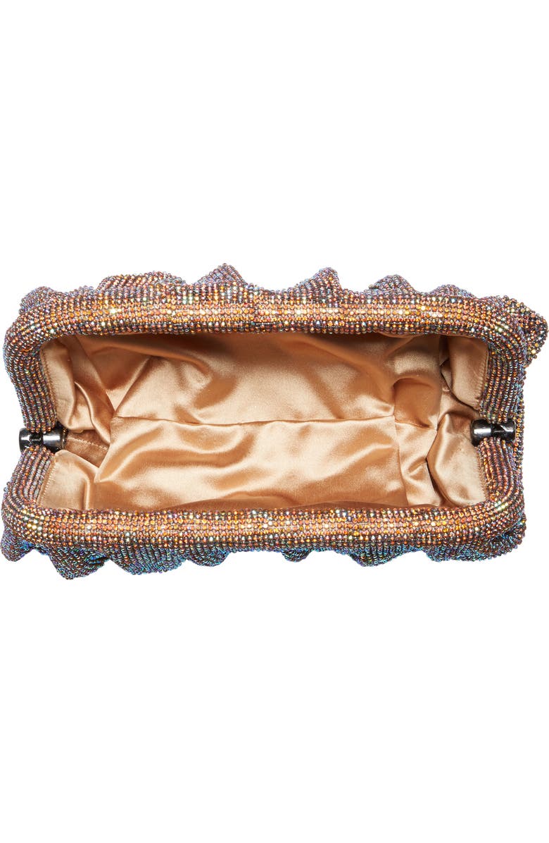 Benedetta Bruzziches La Grande Crystal Mesh Clutch, Alternate, color,