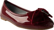 bebe Kids' Patent Flat with Velvet Bow
