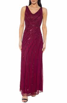 Oleg Cassini Beaded Gown