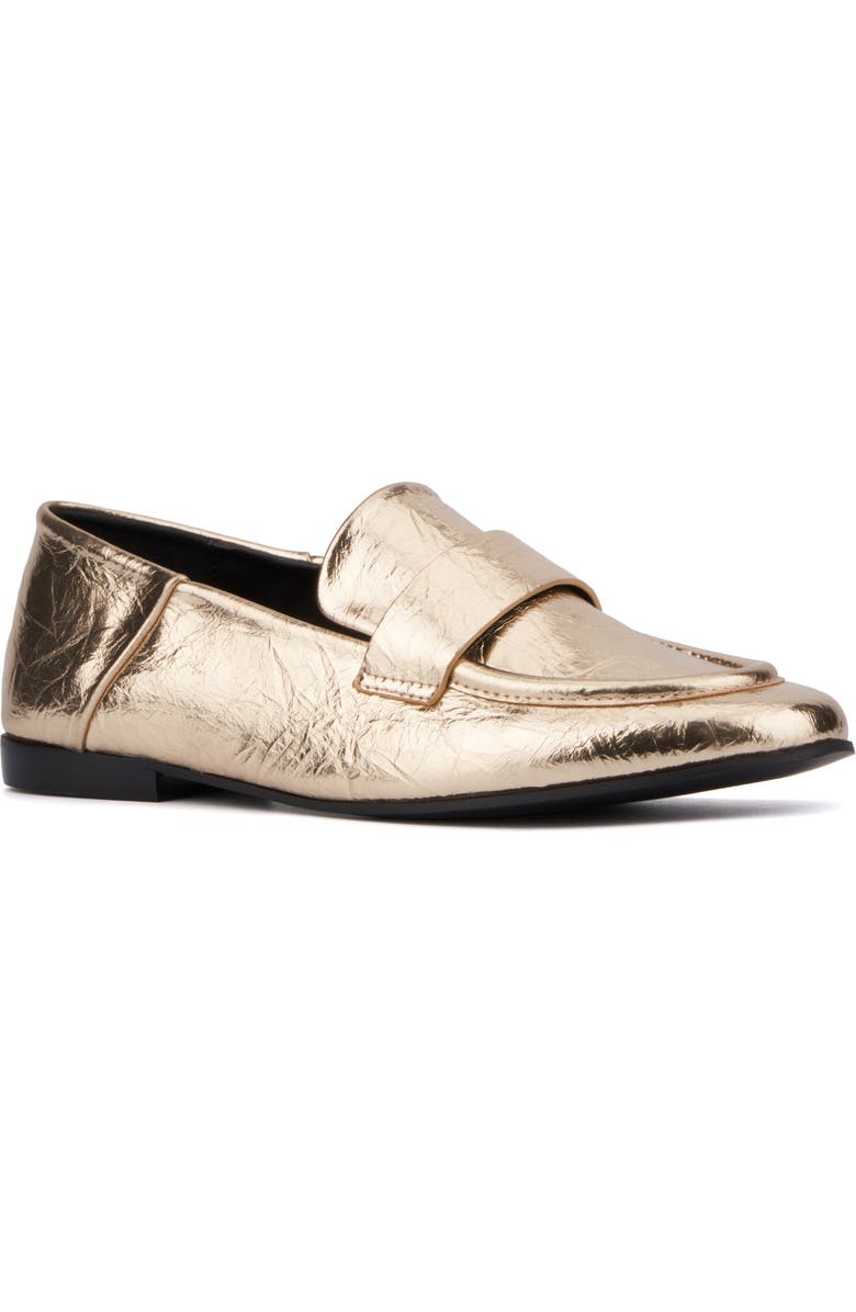 TORGEIS Carleigh Moc Toe Loafer, Main, color, Gold