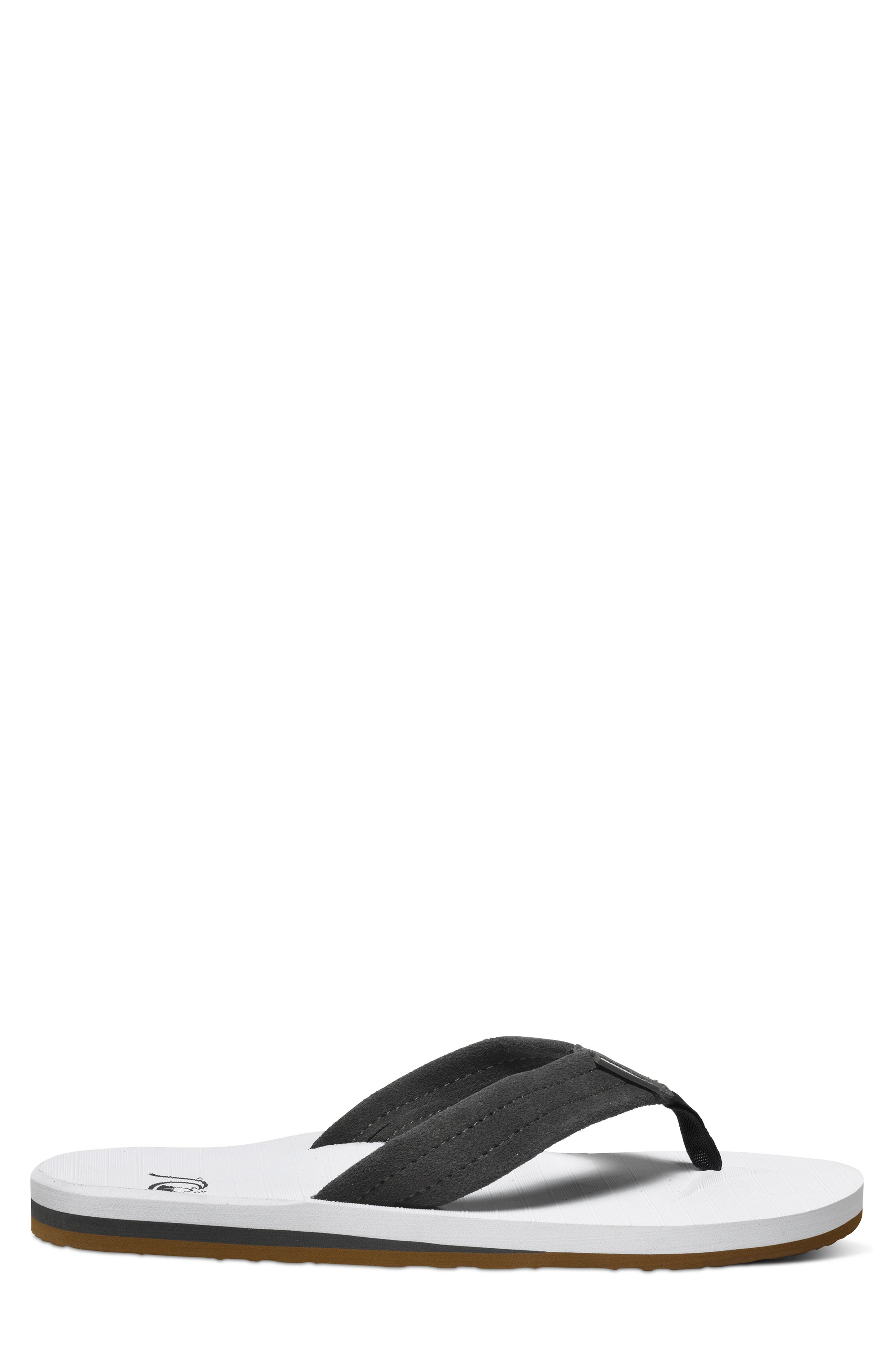 Quiksilver Carver Suede Flip Flop, Alternate, color, 