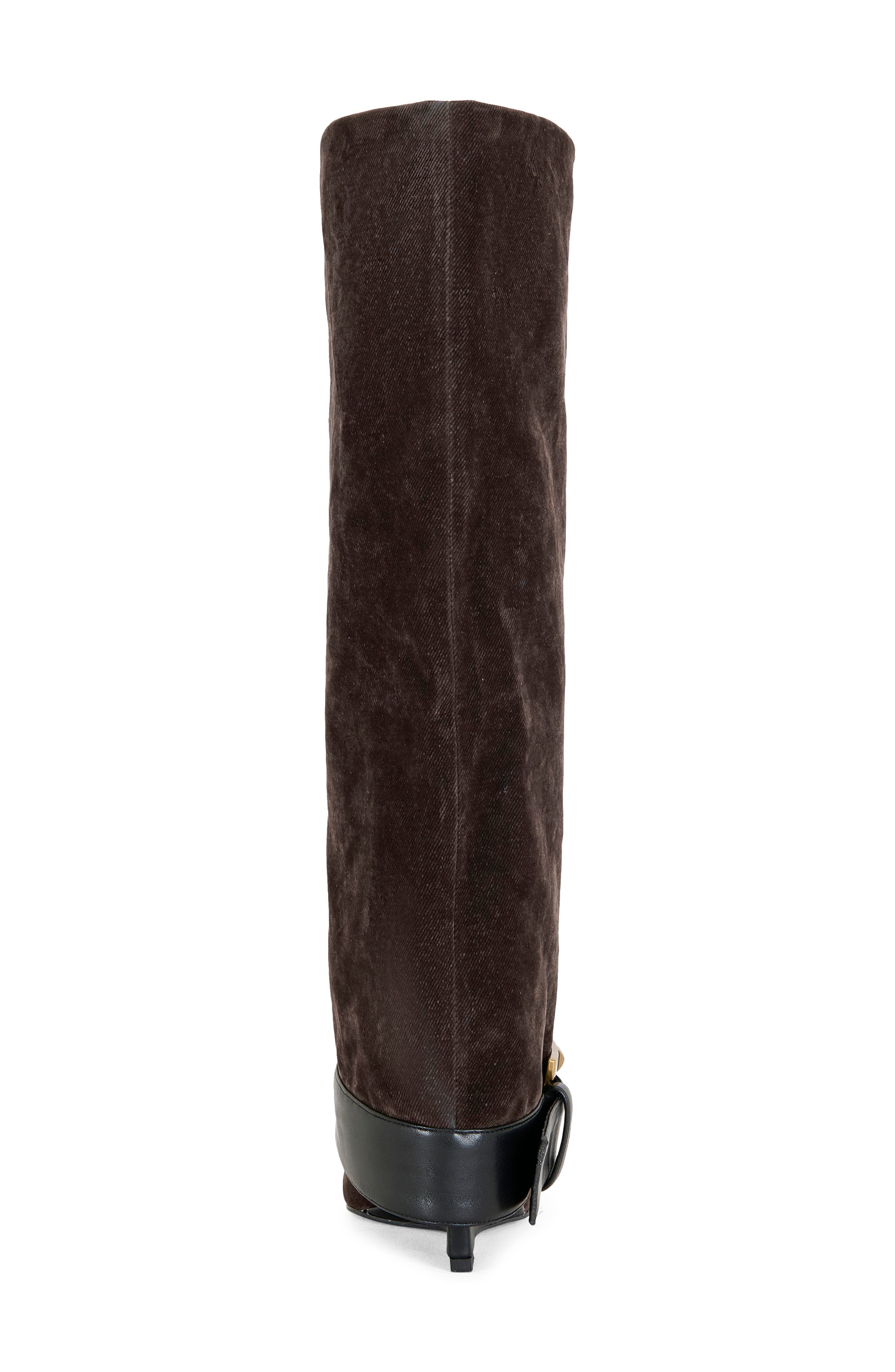 Antonina Belted Wedge Boot, Alternate, color, BROWN