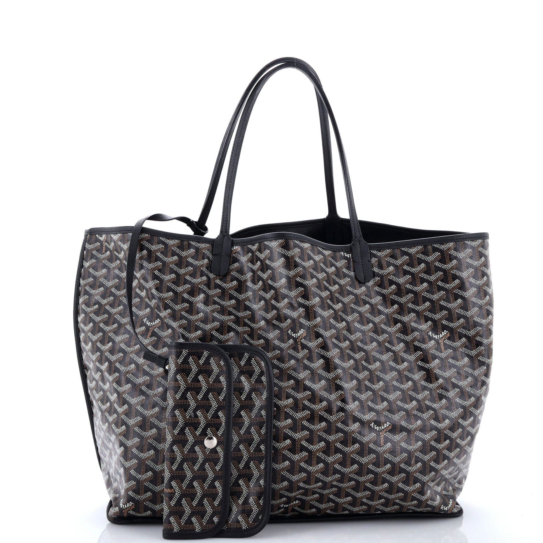 Anjou Reversible Tote Coated Canvas GM, Alternate, color, Black
