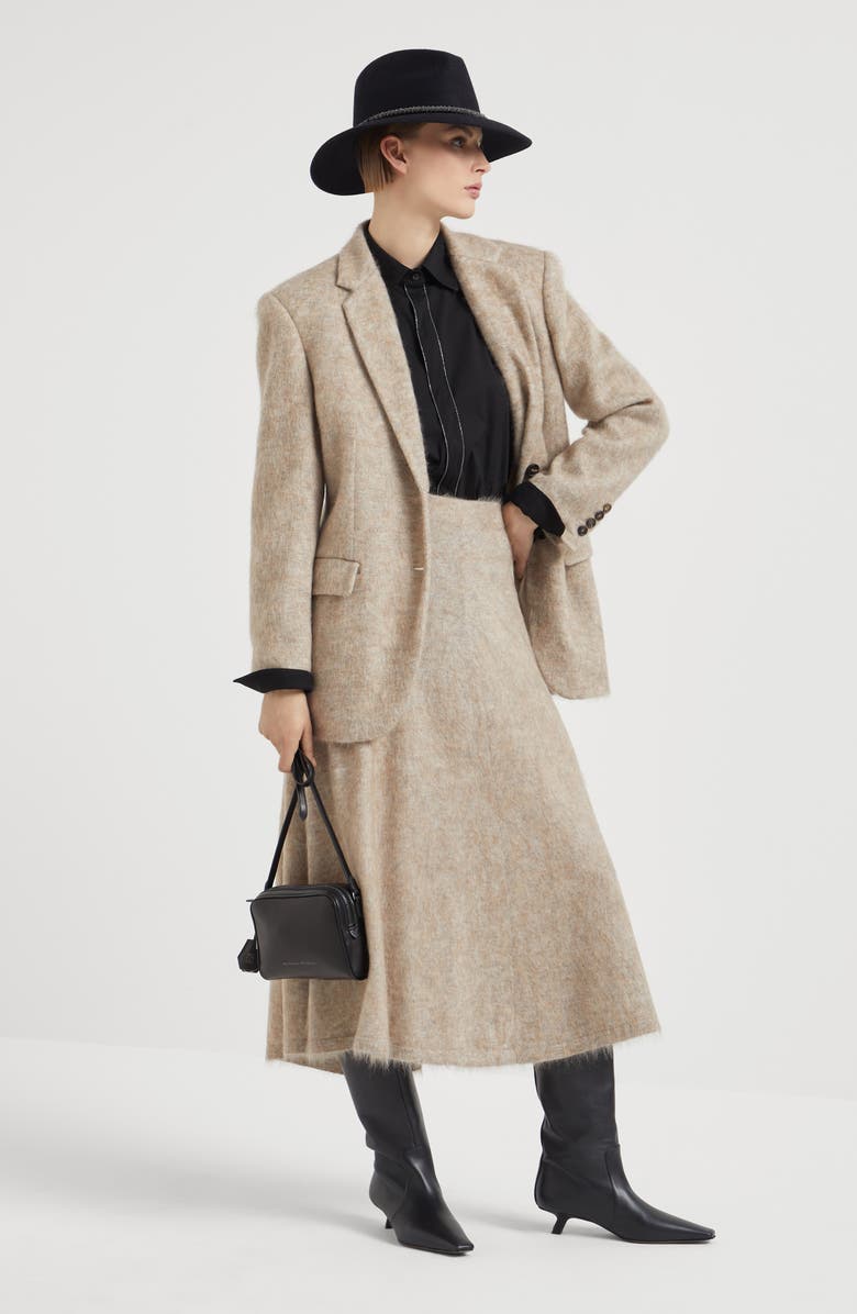 Brunello Cucinelli Knitted skirt, Alternate, color, 