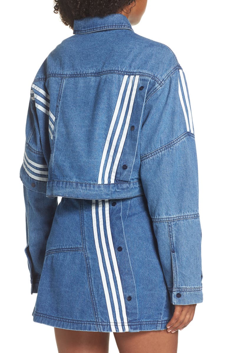 adidas Originals x Daniëlle Cathari Cropped Denim Jacket, Alternate, color,