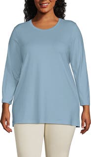 Lands' End 3/4 Sleeve Cotton Supima Tunic