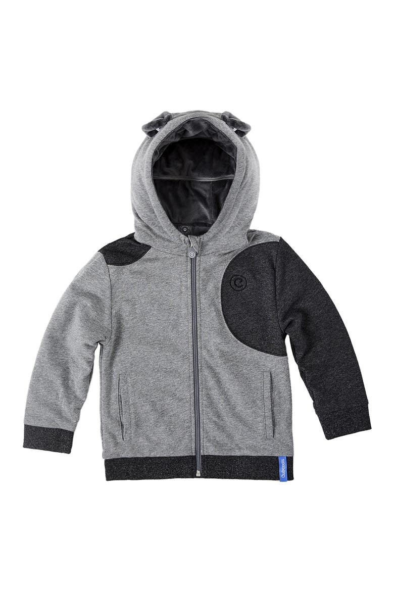 Pimm 2-in-1 Stuffed Animal Hoodie, Alternate, color, GREY MARL MIX