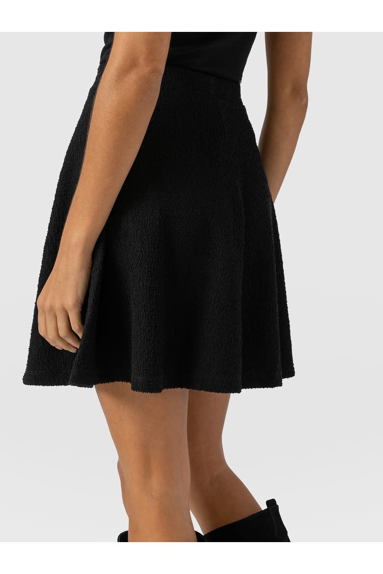 Macie Mini Skirt, Alternate, color, Black Boucle