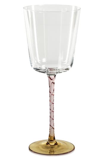 Zodax Sachi Set Of 4 Red Wine Glasses In Brown