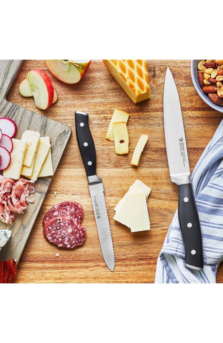 HENCKELS CUTLERY Forged Accent Serrated Utility & Chef's Knife Set, Alternate, color, Black