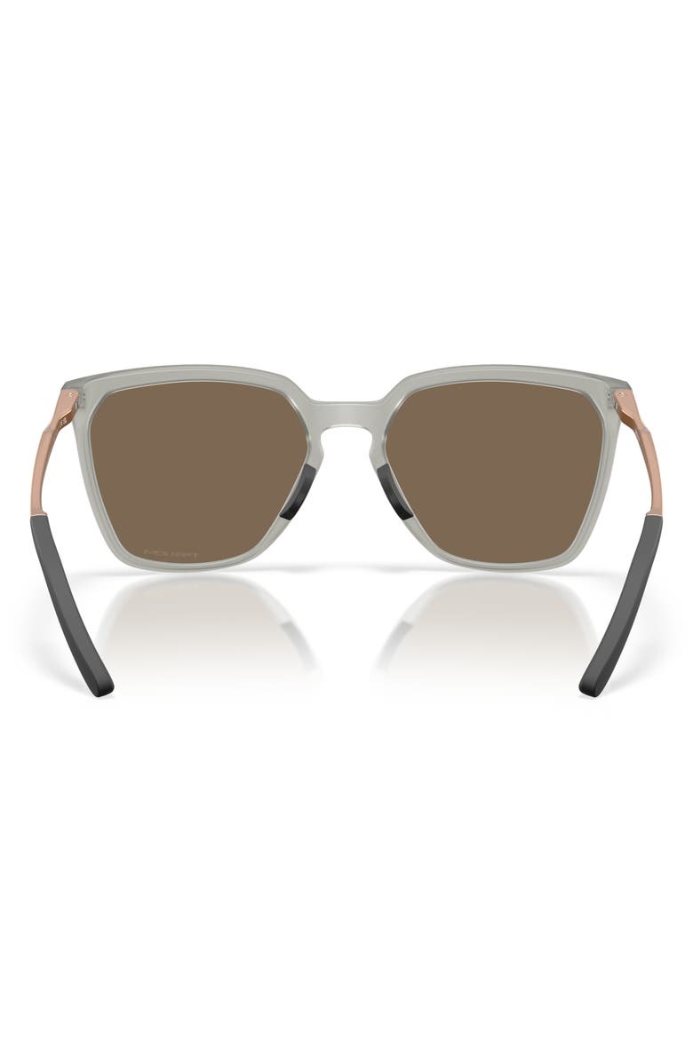 Oakley Prizm<sup>™</sup> Berry 57mm Rectangular Sunglasses, Alternate, color, Matte Grey / Rose Gold