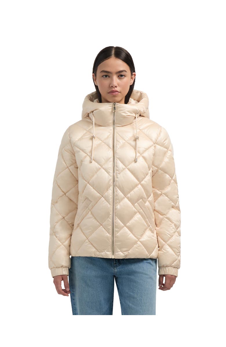 Pajar Skylynn Diamond Quilted Boxy Puffer Jacket, Main, color, Chalk