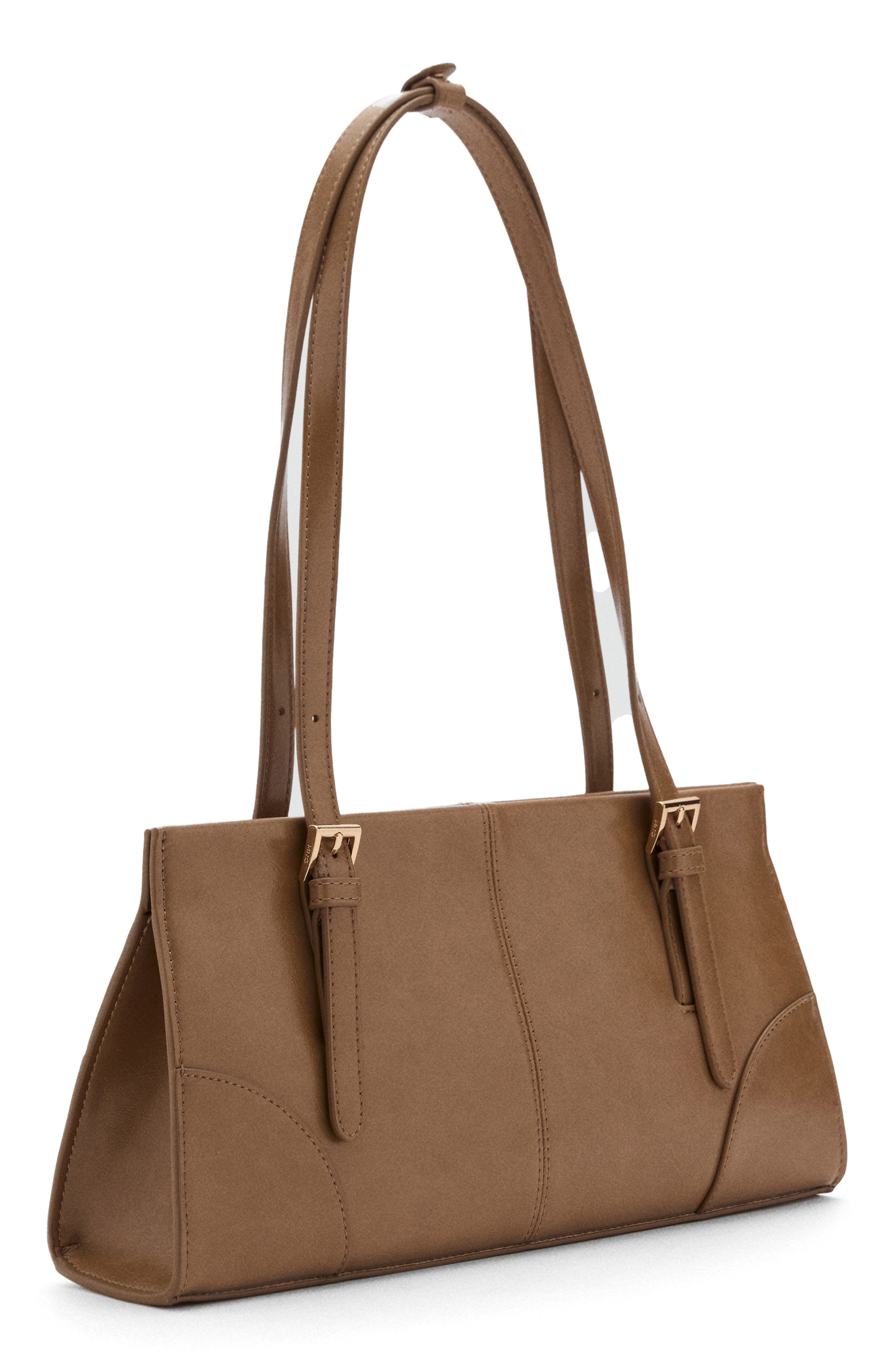 MANGO Faux Leather Shoulder Bag, Alternate, color, 