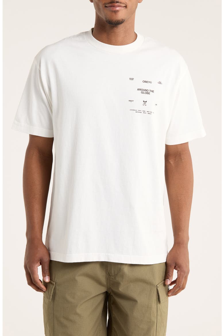Around the Globe Graphic T-Shirt, Main, color, PIGMENT VINTAGE WHITE