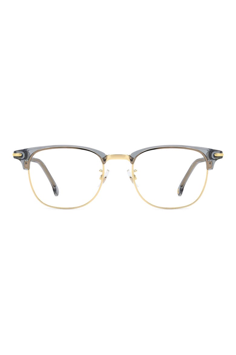 50mm Rectangular Optical Glasses, Main, color, GREY GOLD