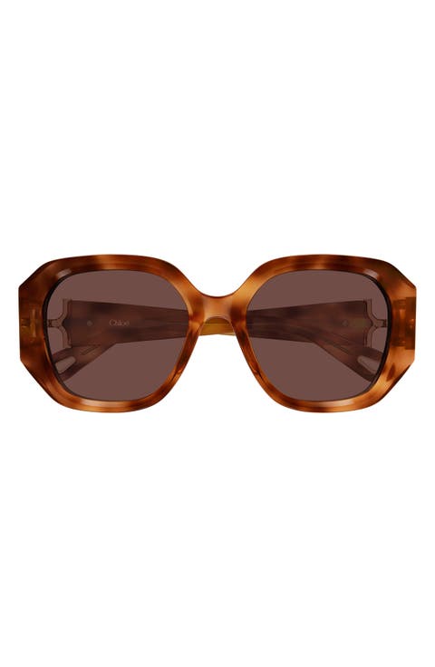 56mm Square Sunglasses