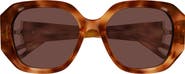 Chloé 56mm Square Sunglasses