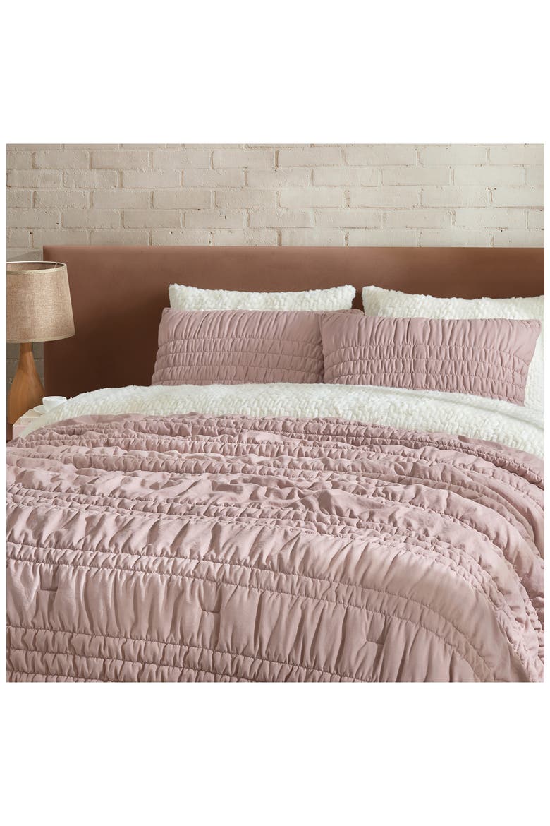 Devon Tide Comforter & Shams Set, Alternate, color, ROSEWOOD