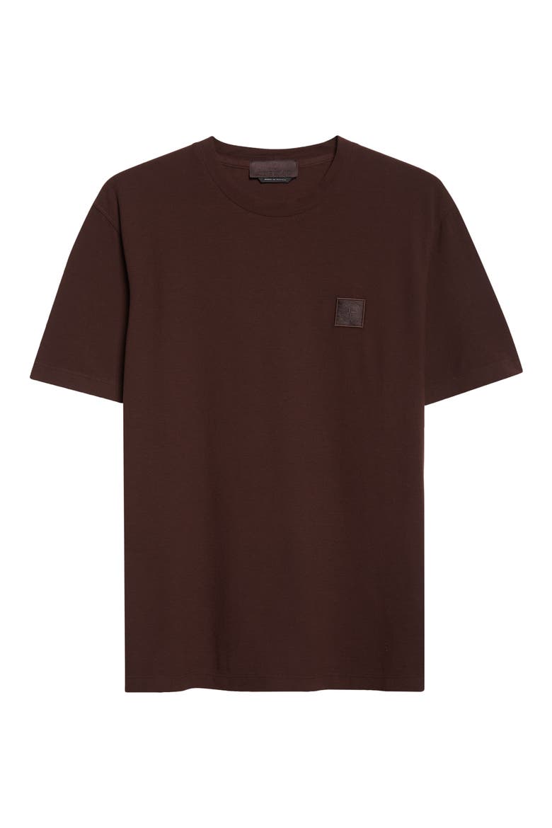 Ghost Compass Patch T-Shirt, Alternate, color, V0070 DARK BROWN
