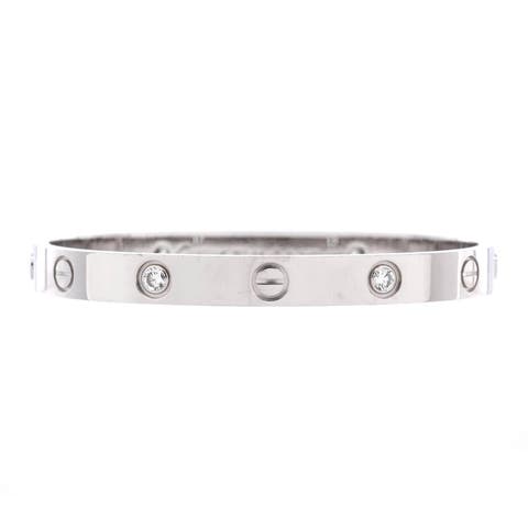 Love 4 Diamond Bracelet 18K White Gold and Diamonds