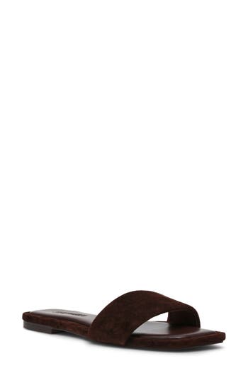 Steve Madden Lumina Slide Sandal In Brown
