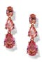 Natural Beauty Crystal Linear Drop Earrings