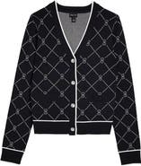 River Island Argyle Heart Cardigan