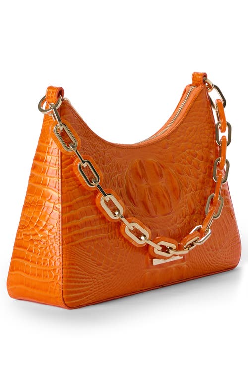 Brahmin Mod Esme Croc Embossed Shoulder Bag