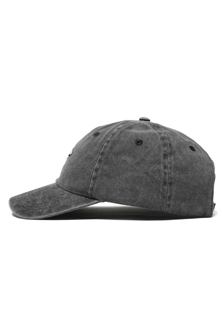 Mens Lil Alien Cotton Dad Cap, Alternate, color, Washed Black