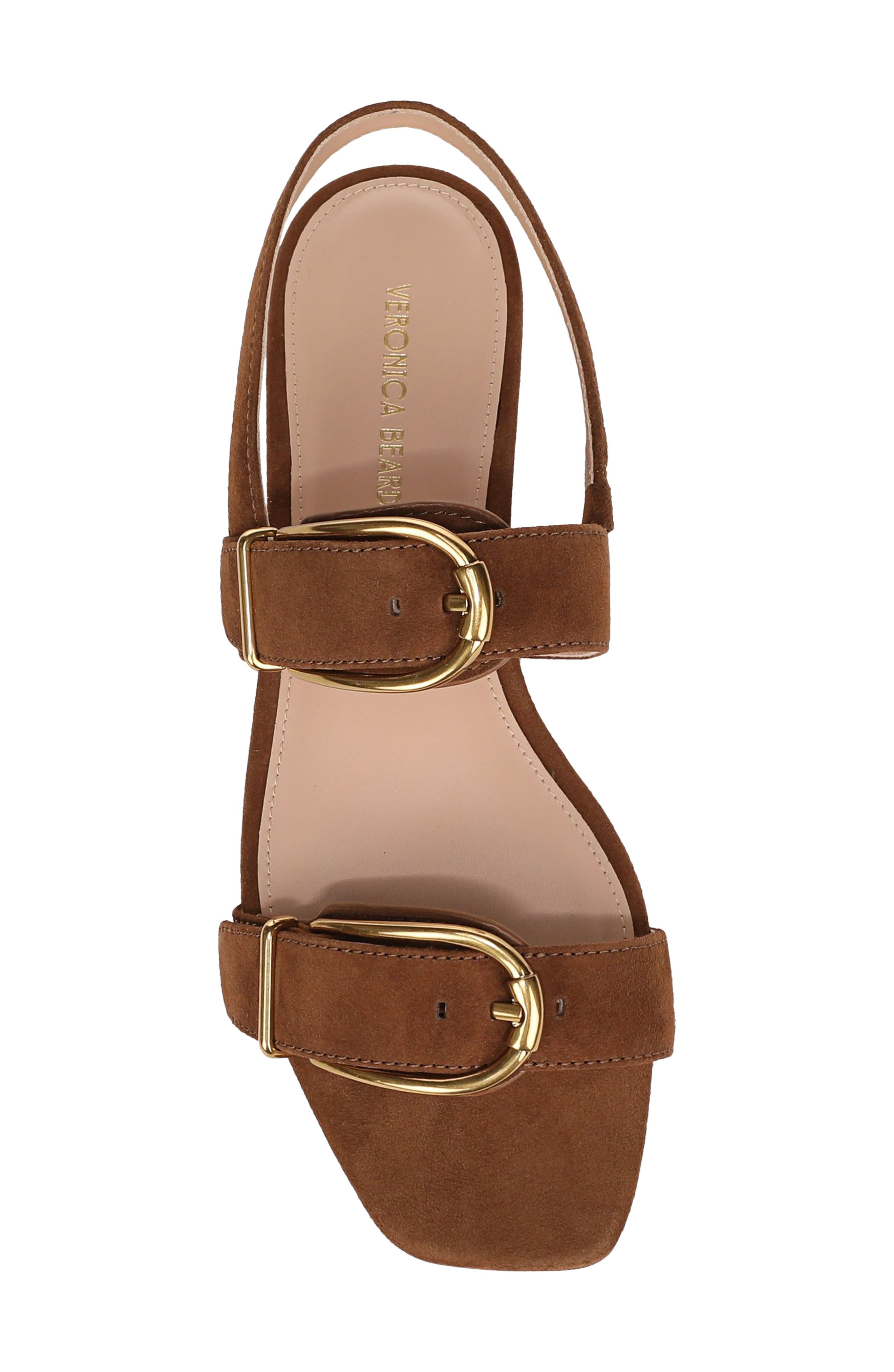 Maglio-2 Genuine Calf Hair Sandal, Alternate, color, CHESTNUT