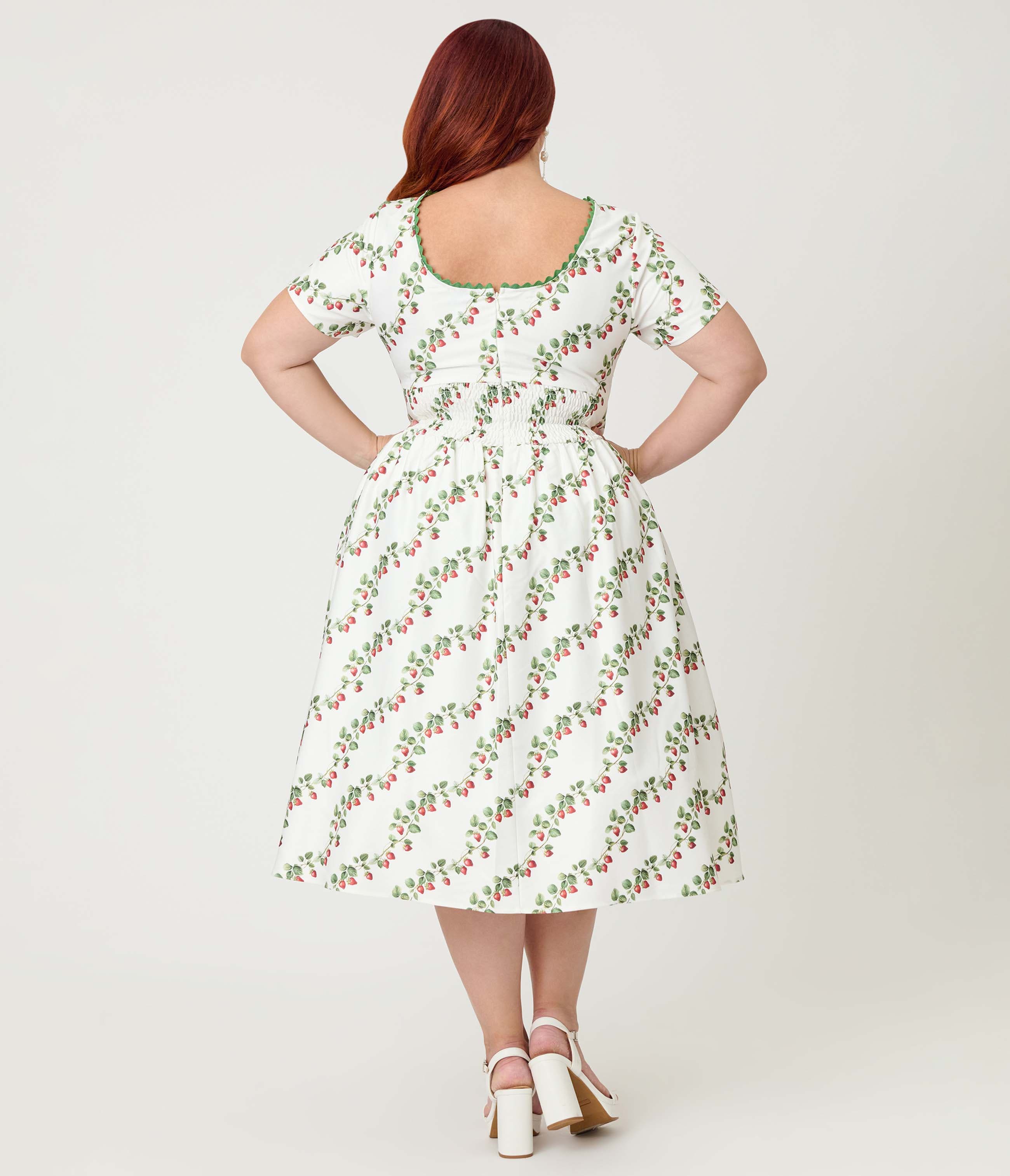 Plus Size Smocked Back Swing Dress - image 2