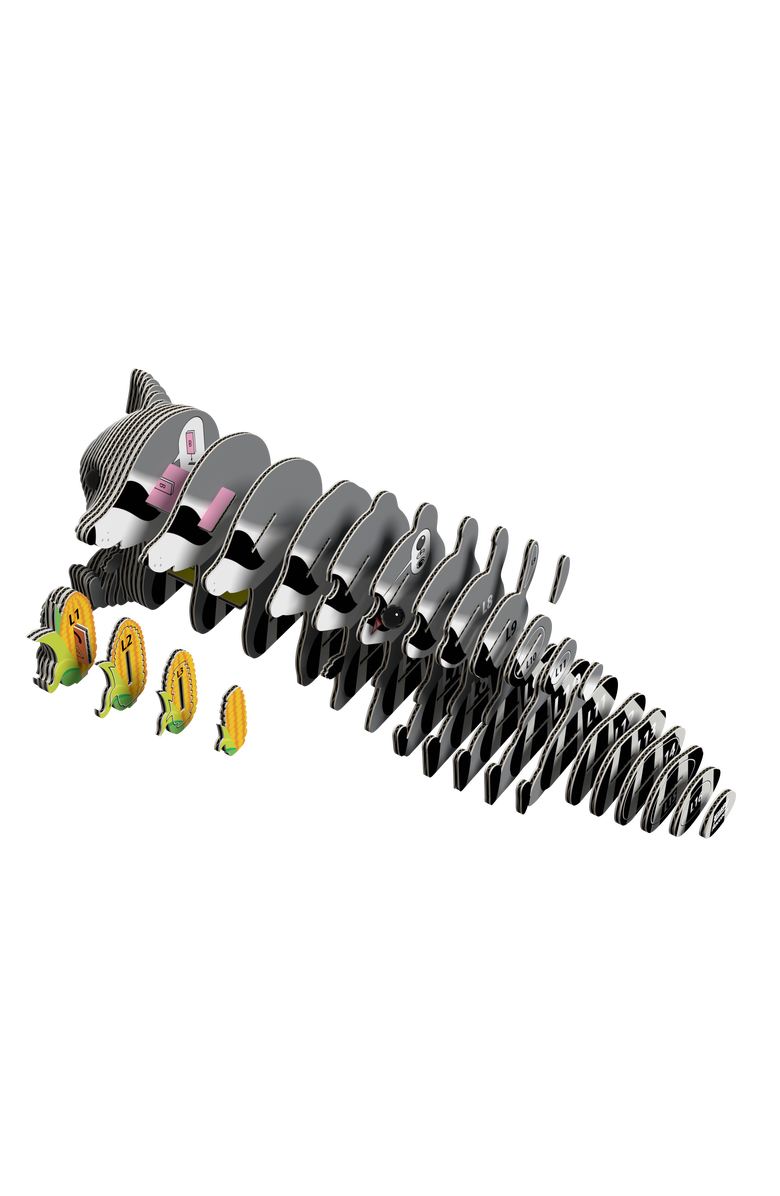 Eugy Puzzles Raccoon 3D Puzzle, Alternate, color, NO COLOR