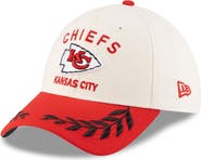 New Era Men's New Era Cream/Red Kansas City Chiefs 2025 NFL Draft 39THIRTY Flex Hat